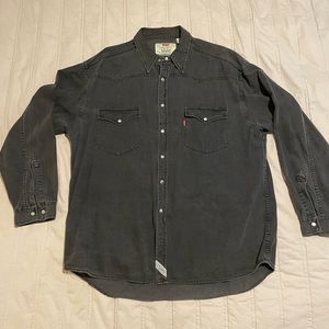 Levi’s black denim button down
